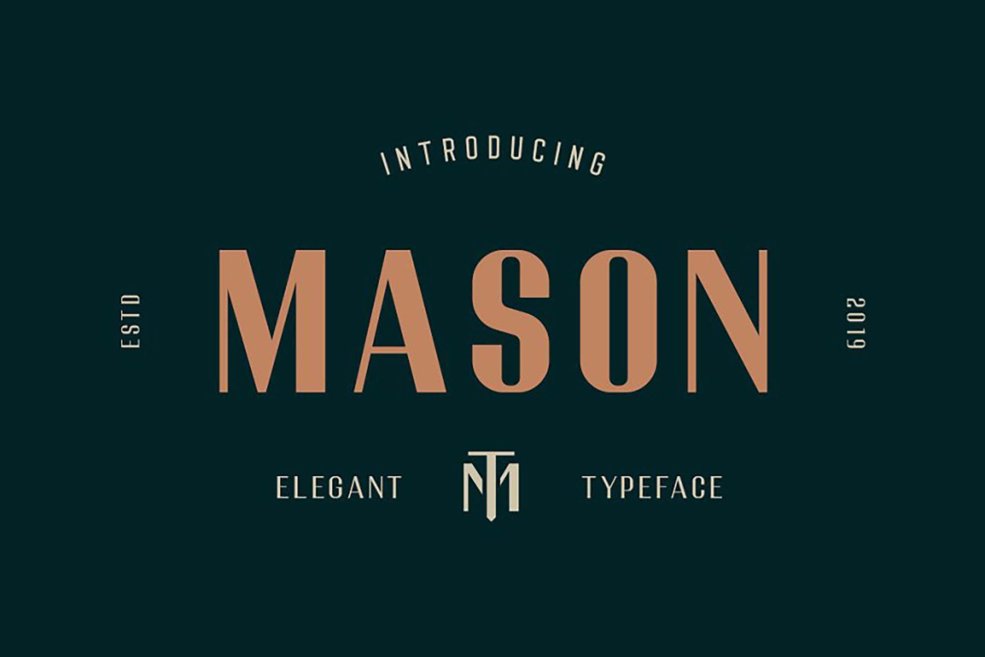 Mason Elegant Typeface Font