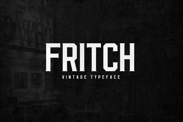 Fritch Uppercase Typeface