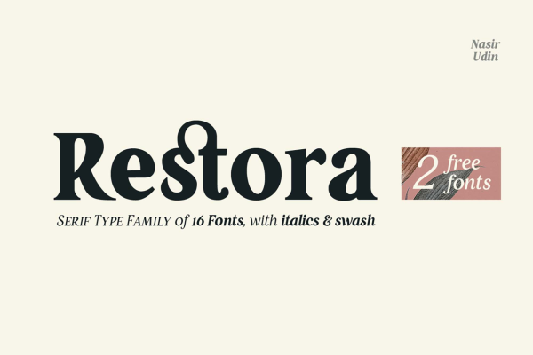 Restora Family Font