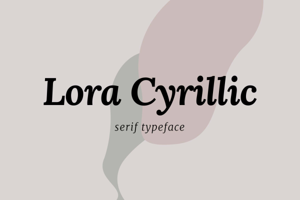 Lora Cyrillic Serif Font