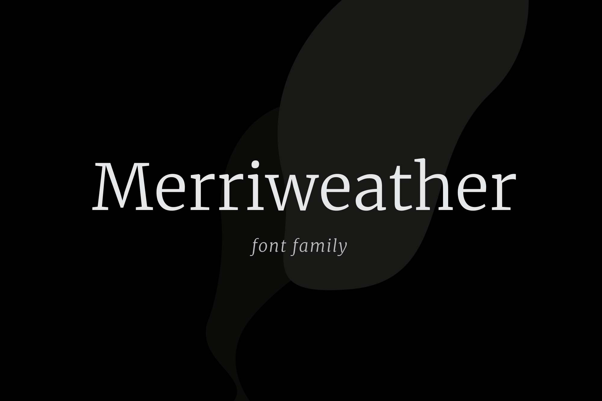 Merriweather Serif Typeface