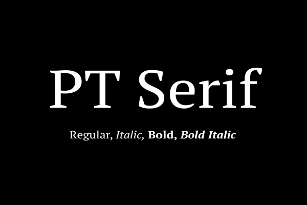 PT Serif Typeface