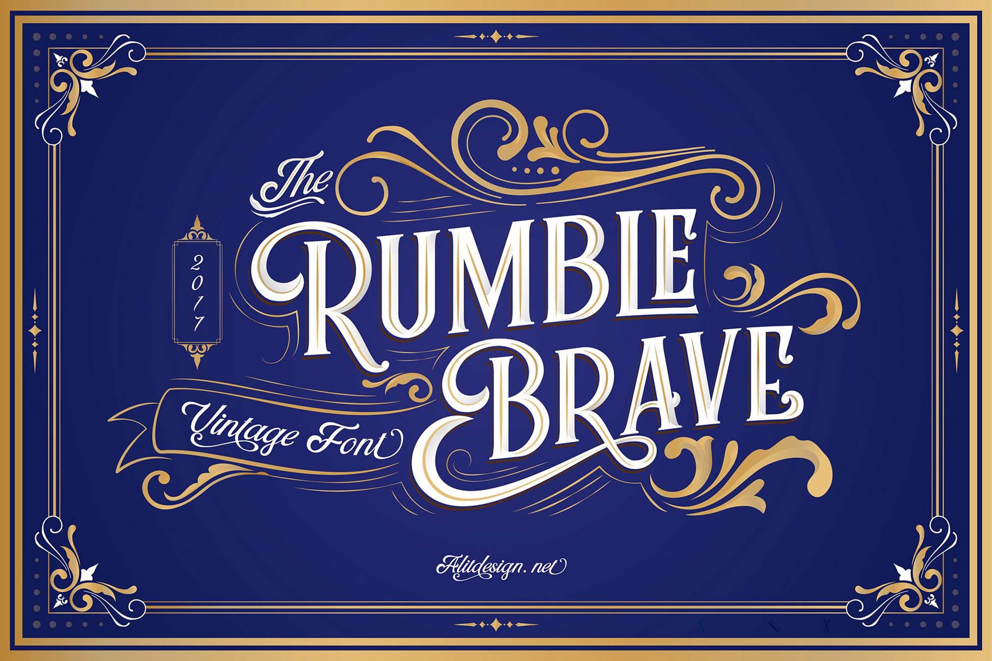 Rumble Brave Display Font