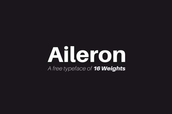 Aileron Sans Serif Font