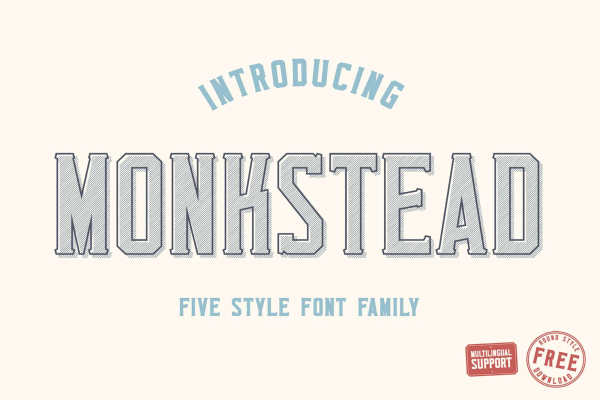 Monkstead Display Font