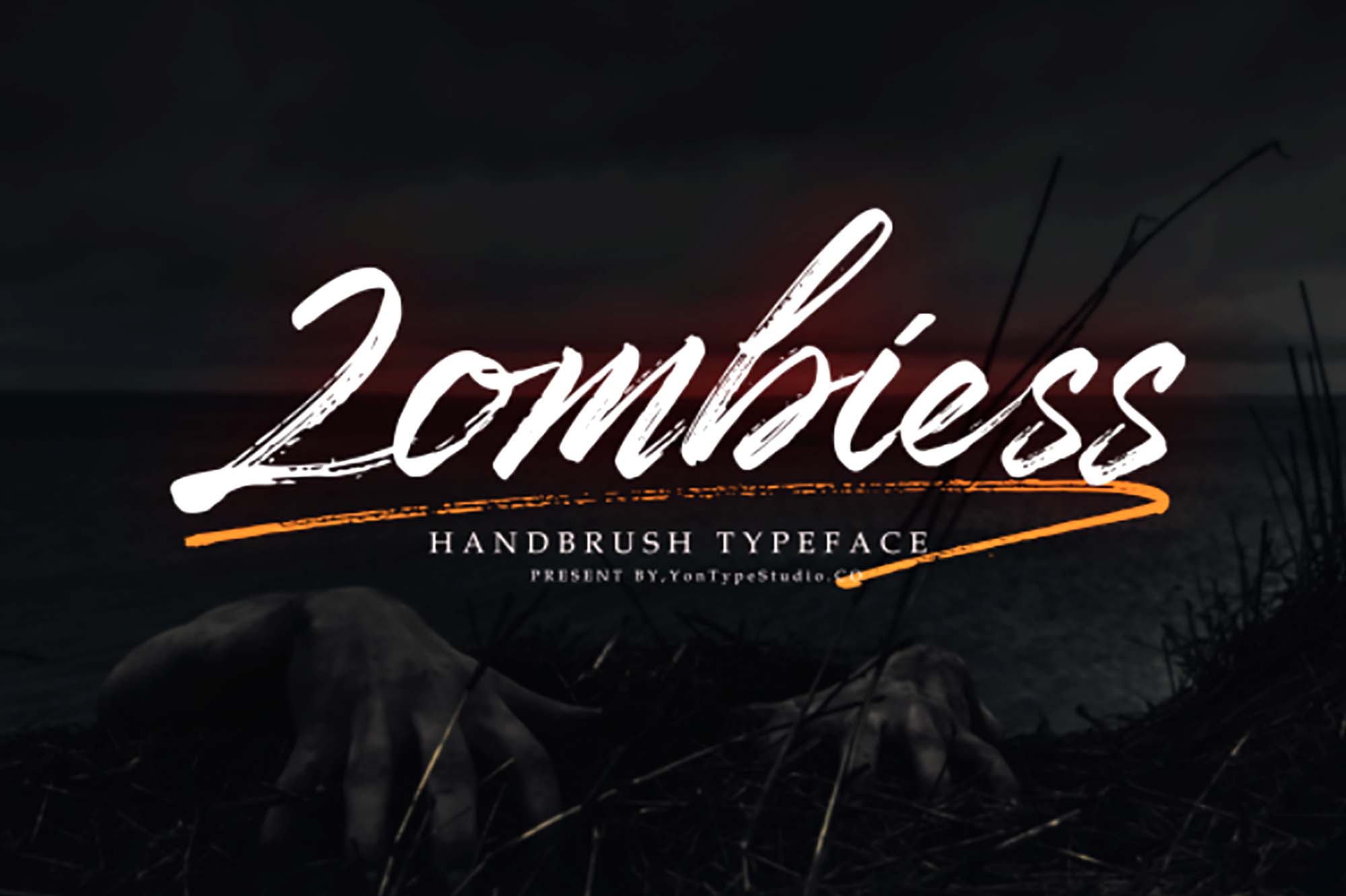 Zombiess Brush Font