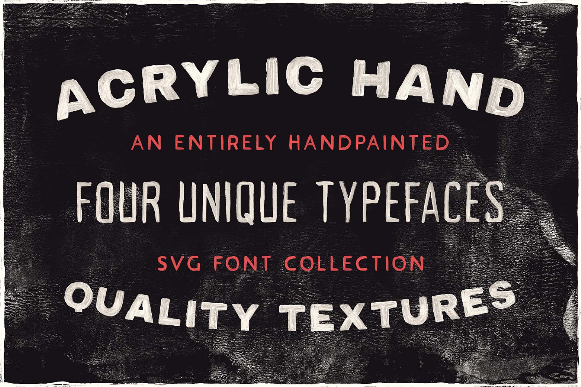 Acrylic Hand Thick Font