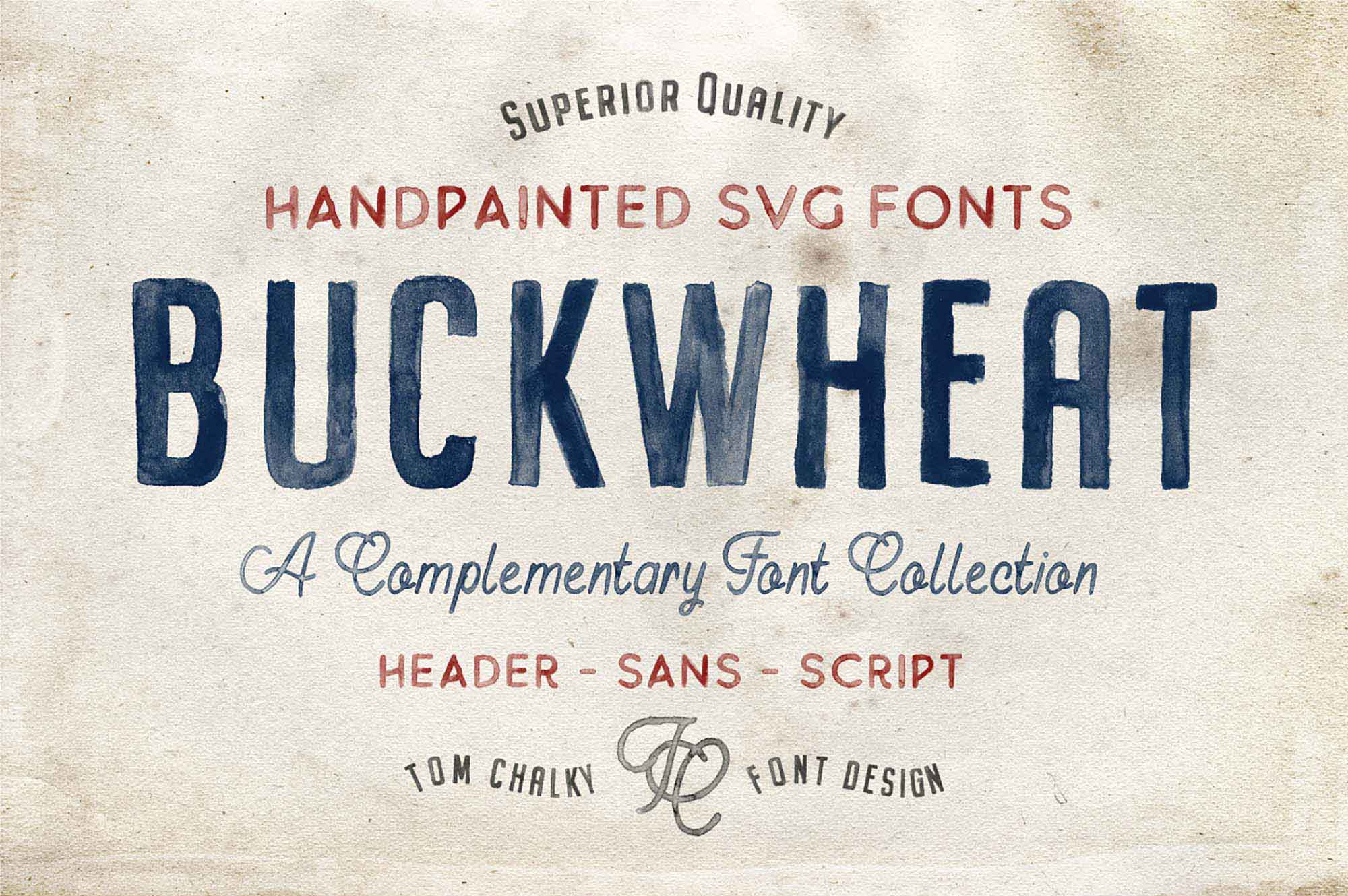 Buckwheat Hand-painted Font