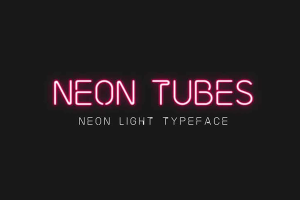 Neon Tubes Font