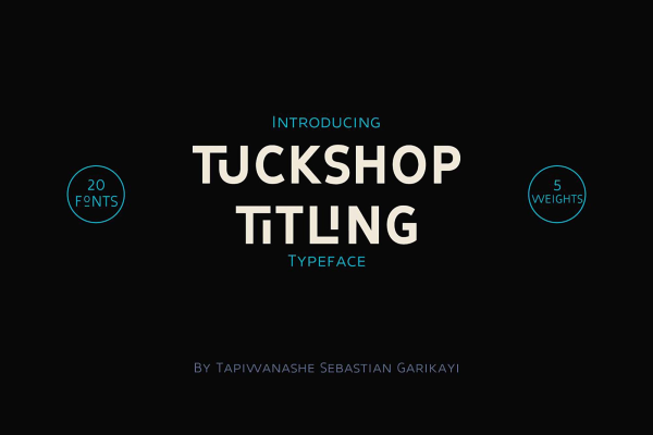 Tuckshop Titling Font Family