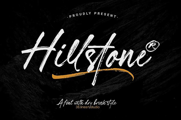 Hillstone Brush Font