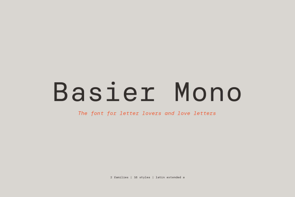 Basier Mono Font