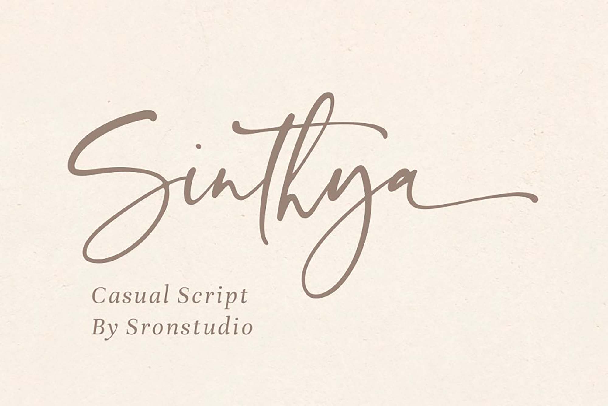 Sinthya Casual Script Font