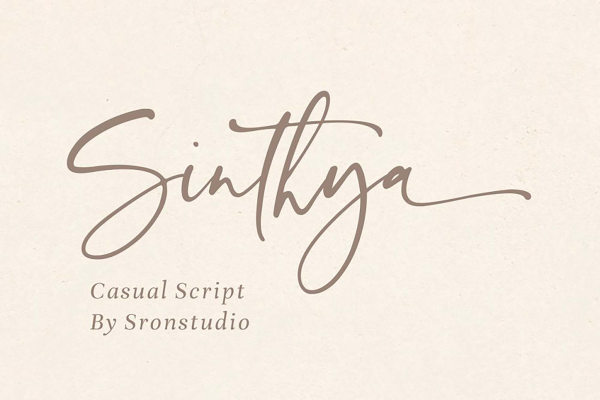 Sinthya Casual Script Font