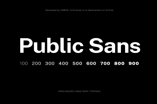 Public Sans Neutral Typeface Font