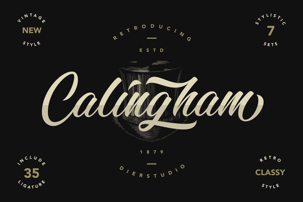 Calingham Script Font