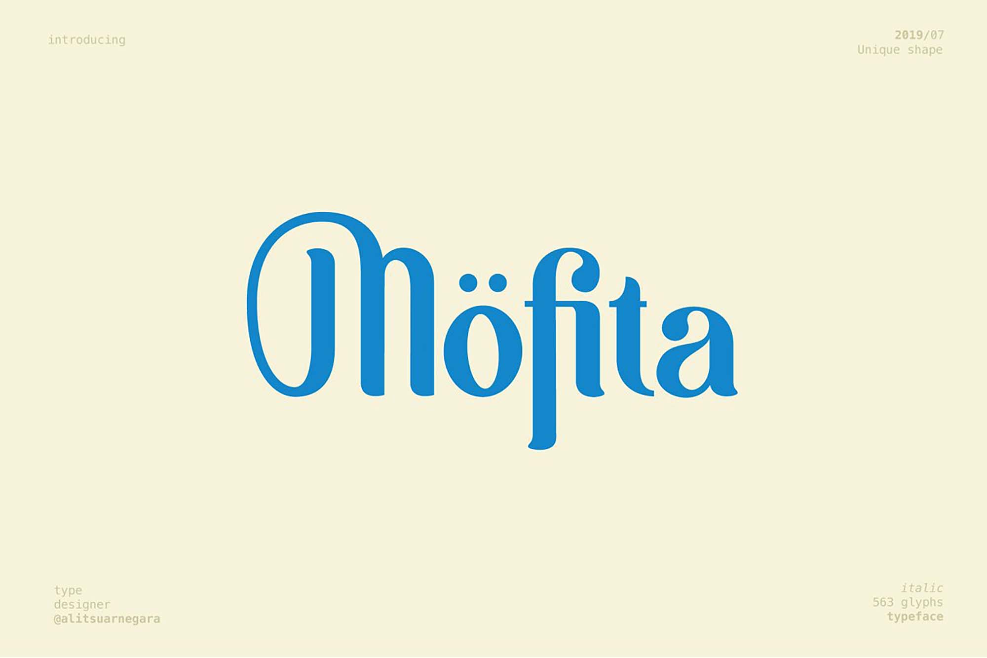 Mofita Display Font