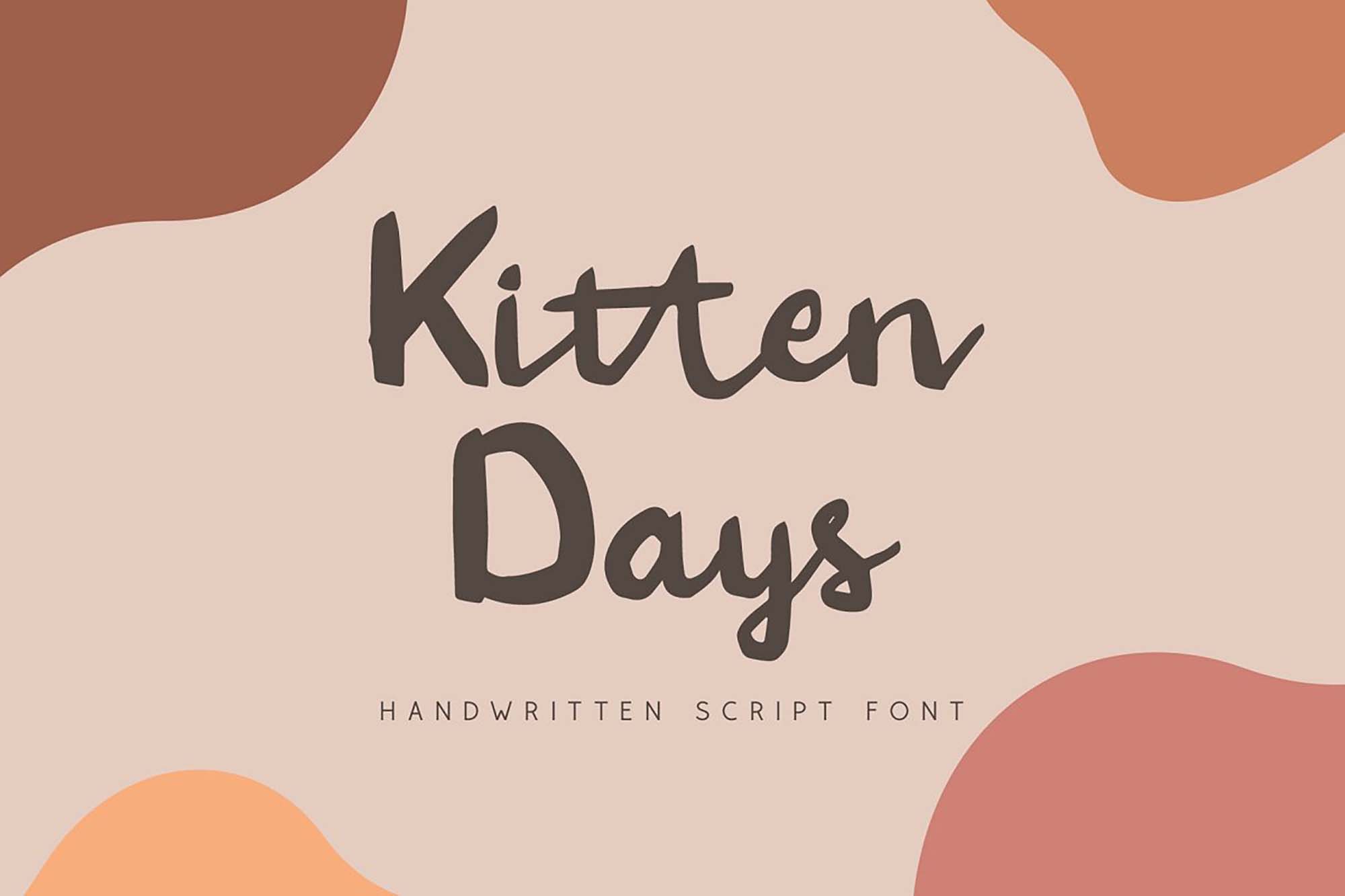 Kitten Days Handwritten Font