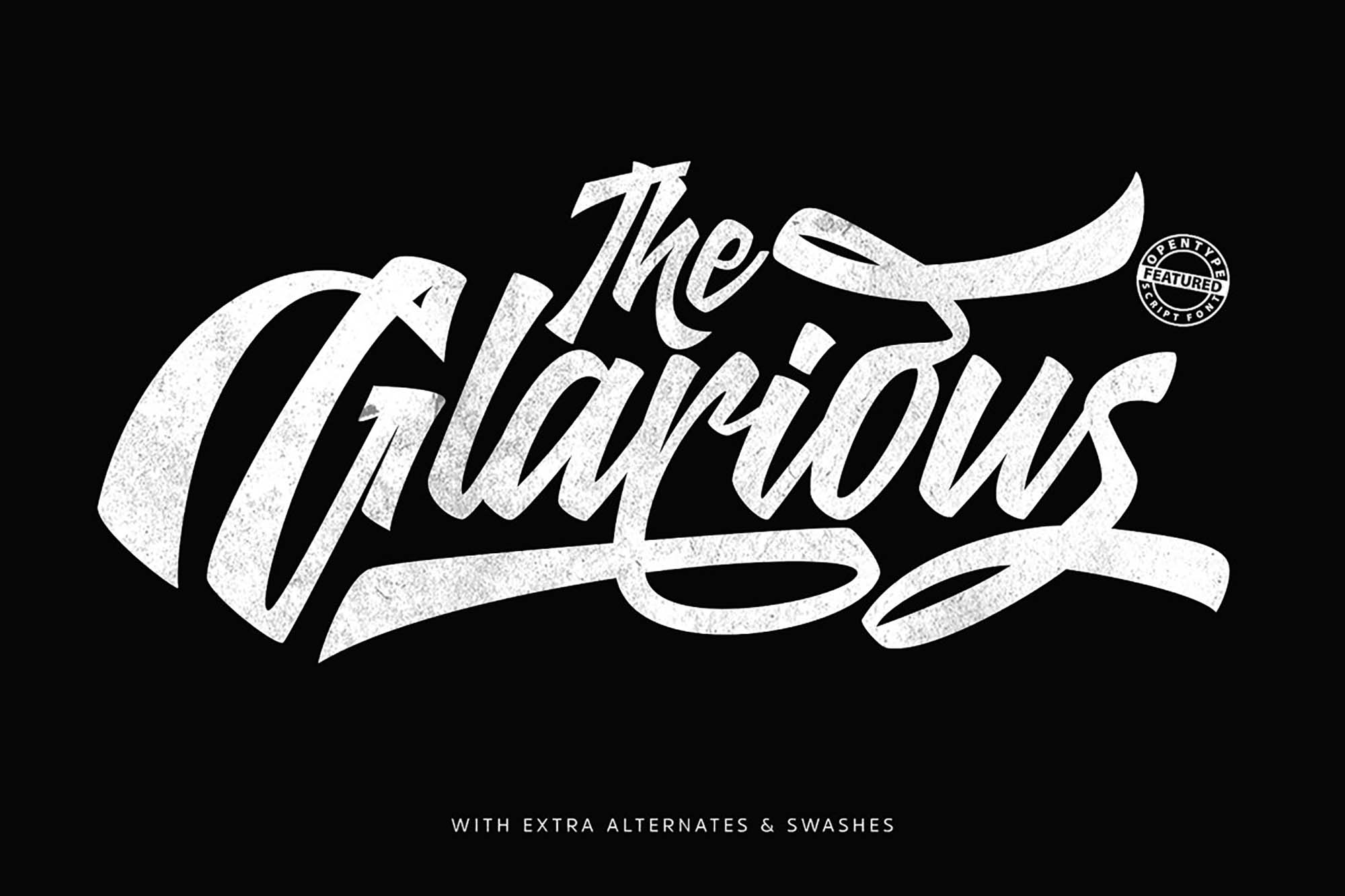 Glarious Calligraphy Font