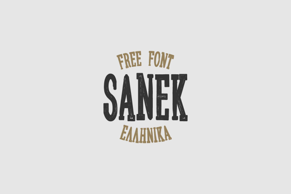 Sanek Display Typeface Font
