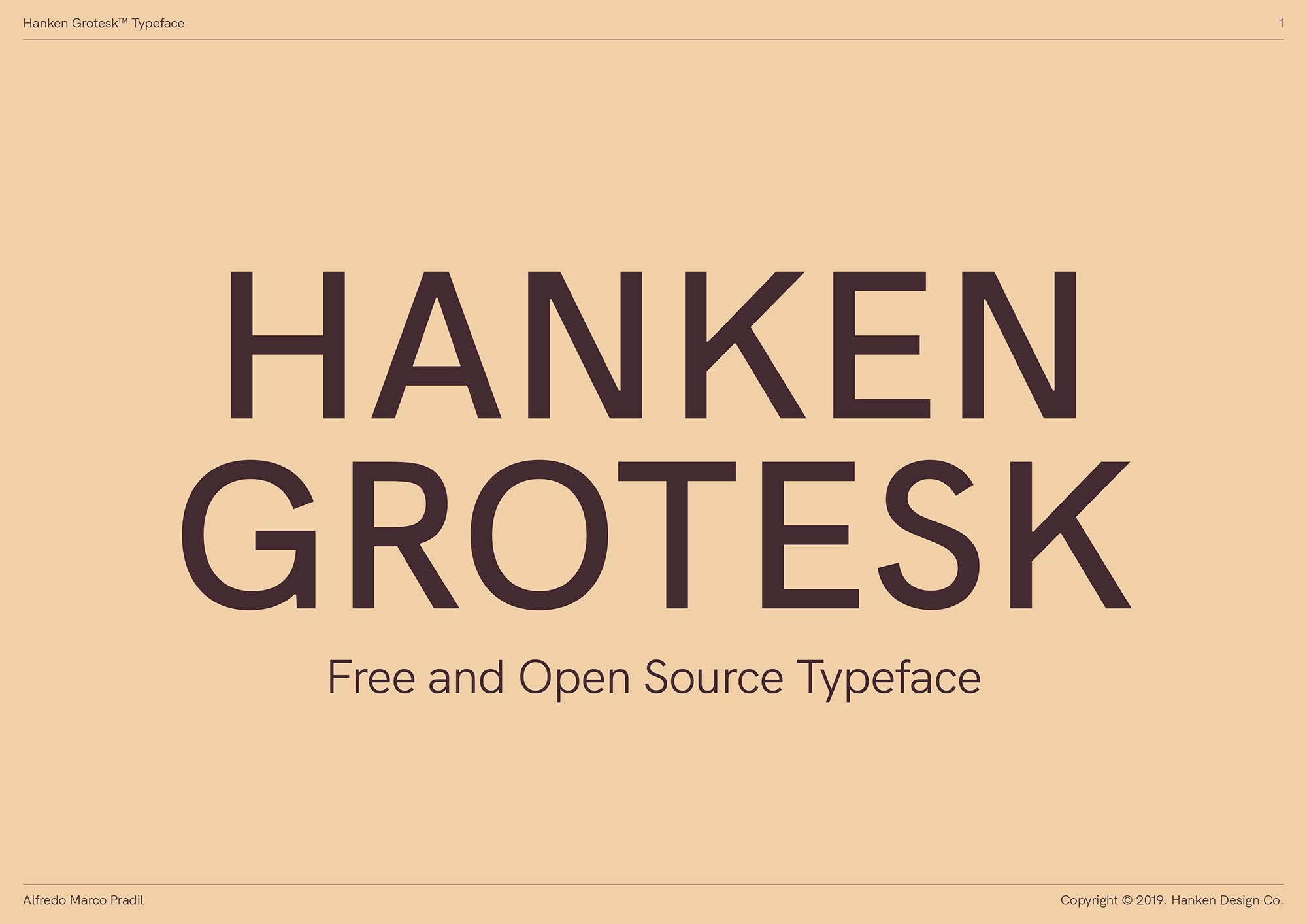 Hanken Grotesk Typeface Font