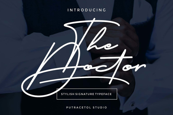 The Doctor Signature Font