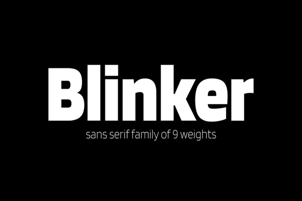 Blinker Font Family Font