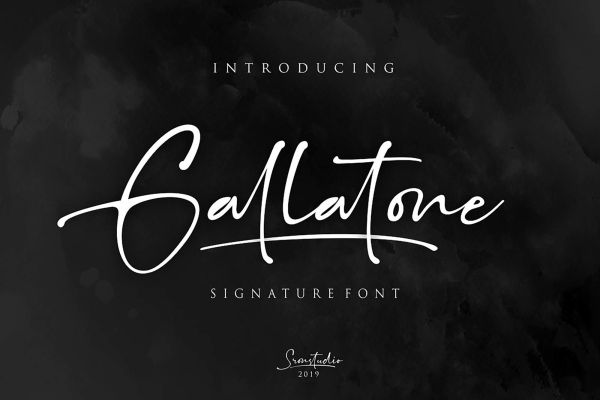 Gallatone Signature Font