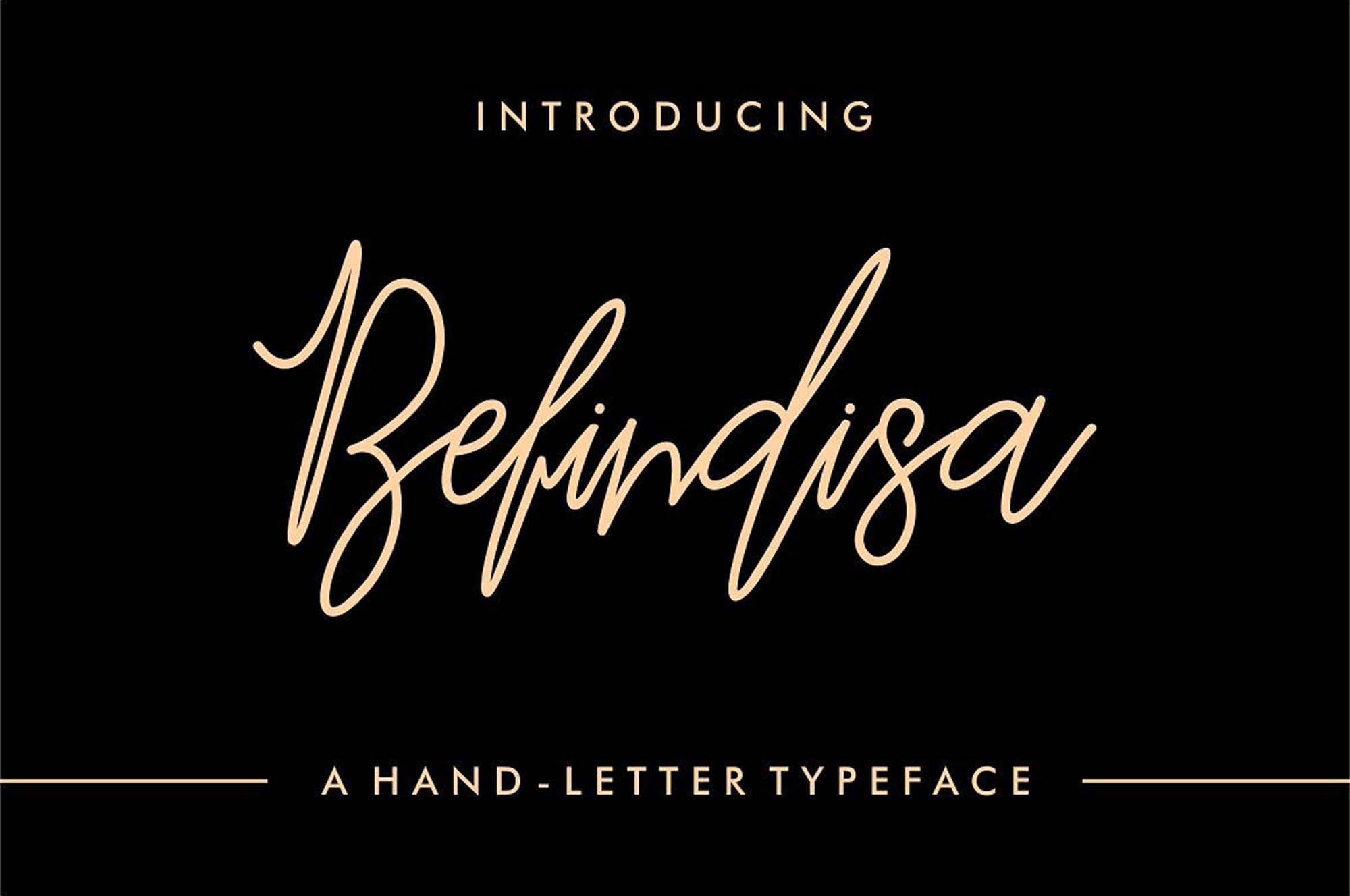Befindisa Script Font