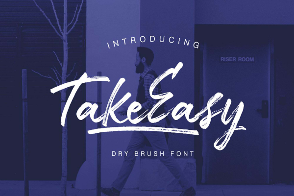 TakeEasy Brush Font