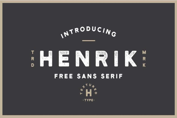 Henrik Sans Serif Grunge Font