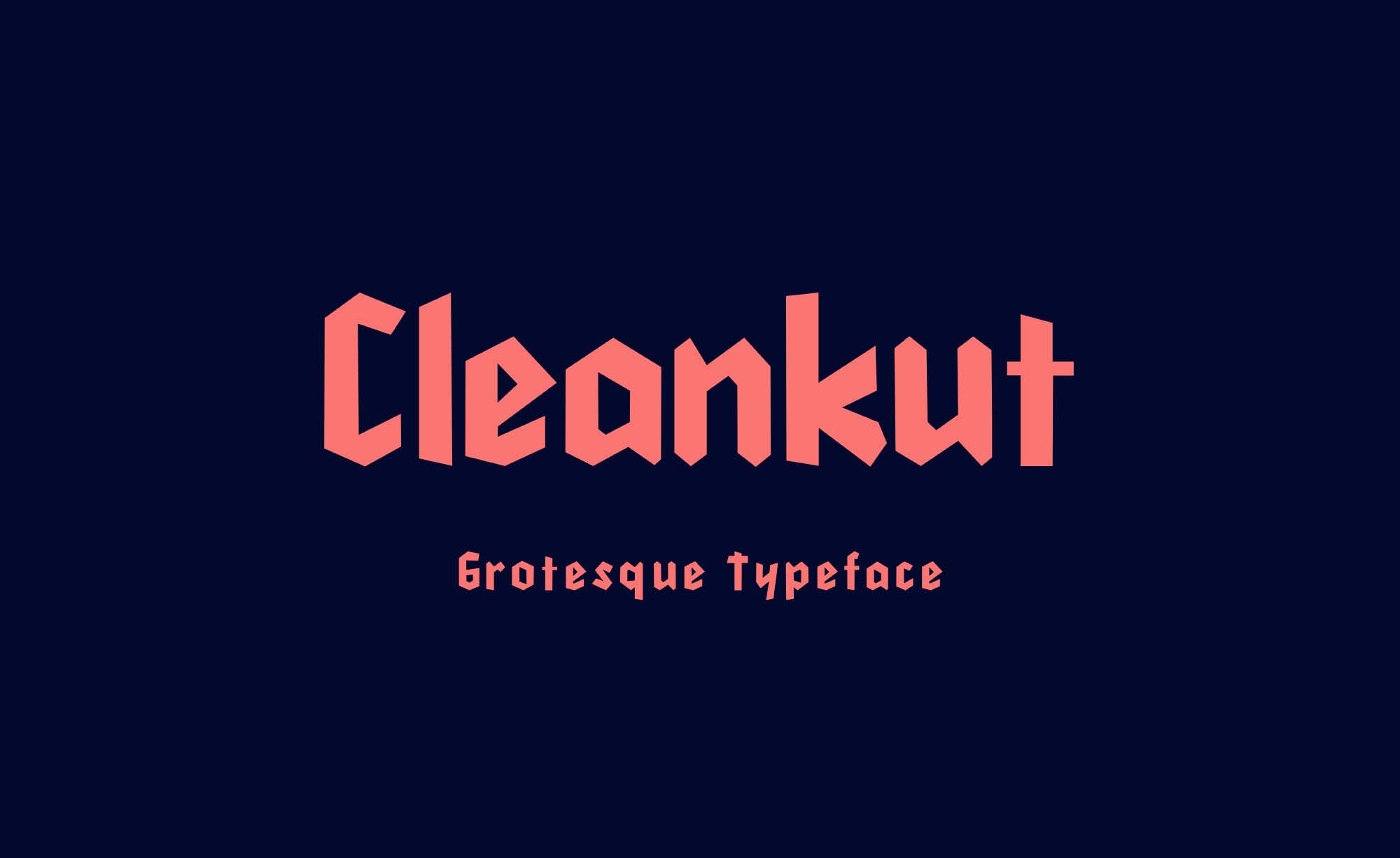 Cleankut Grotesque Typeface Font