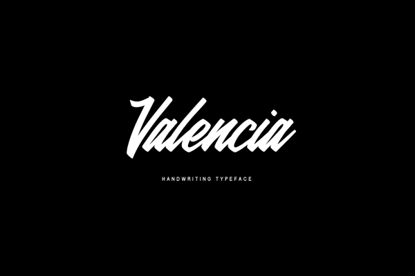 Valencia Calligraphy Typeface Font