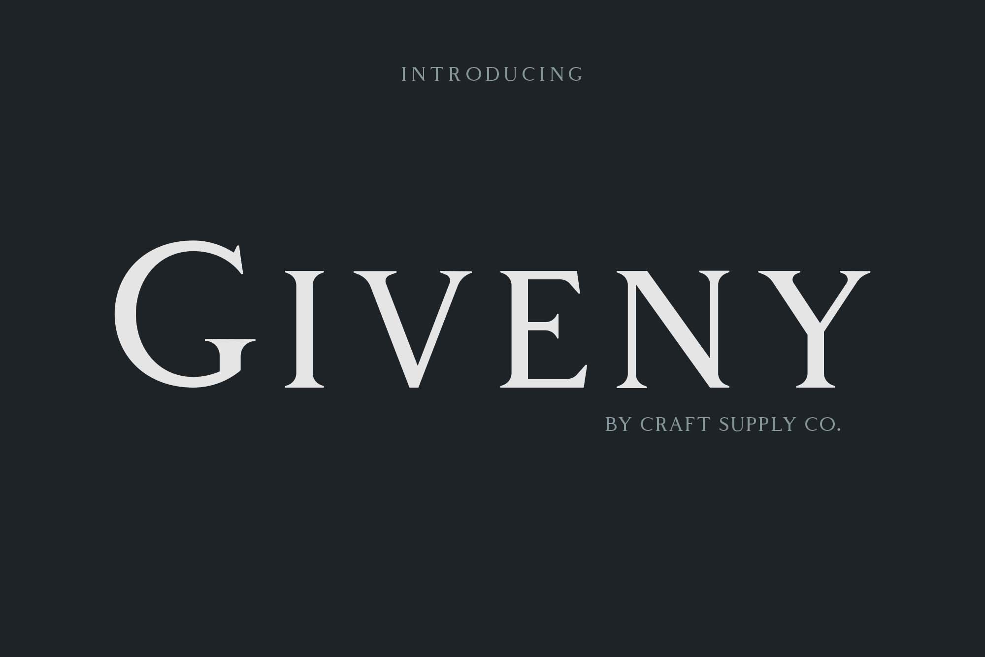 Giveny Classy Serif Font