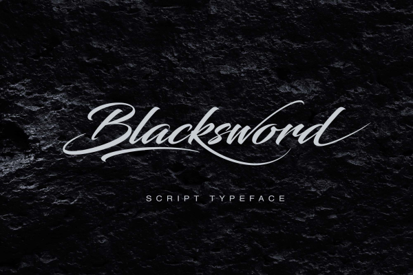 Blacksword Script Font