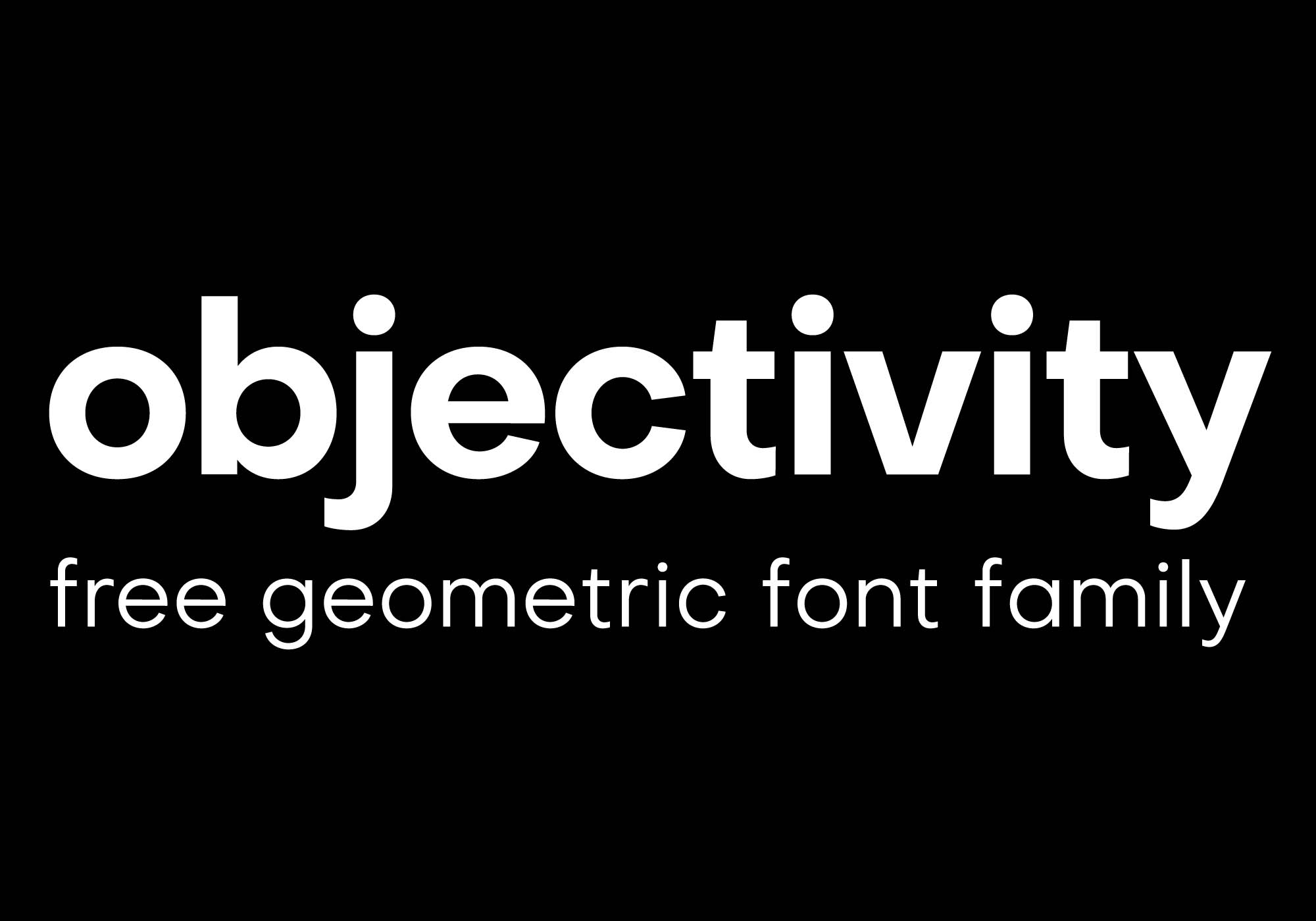 Objectivity Geometric Sans Serif Font Family