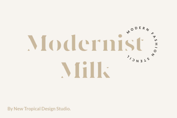 Modernist Milk Font