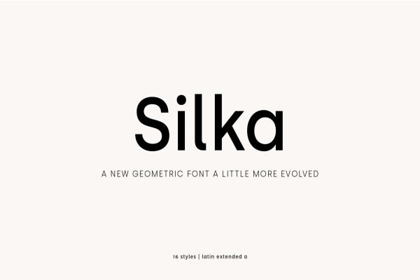 Silka Geometric Font