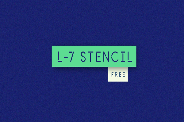 L7 Stencil Font