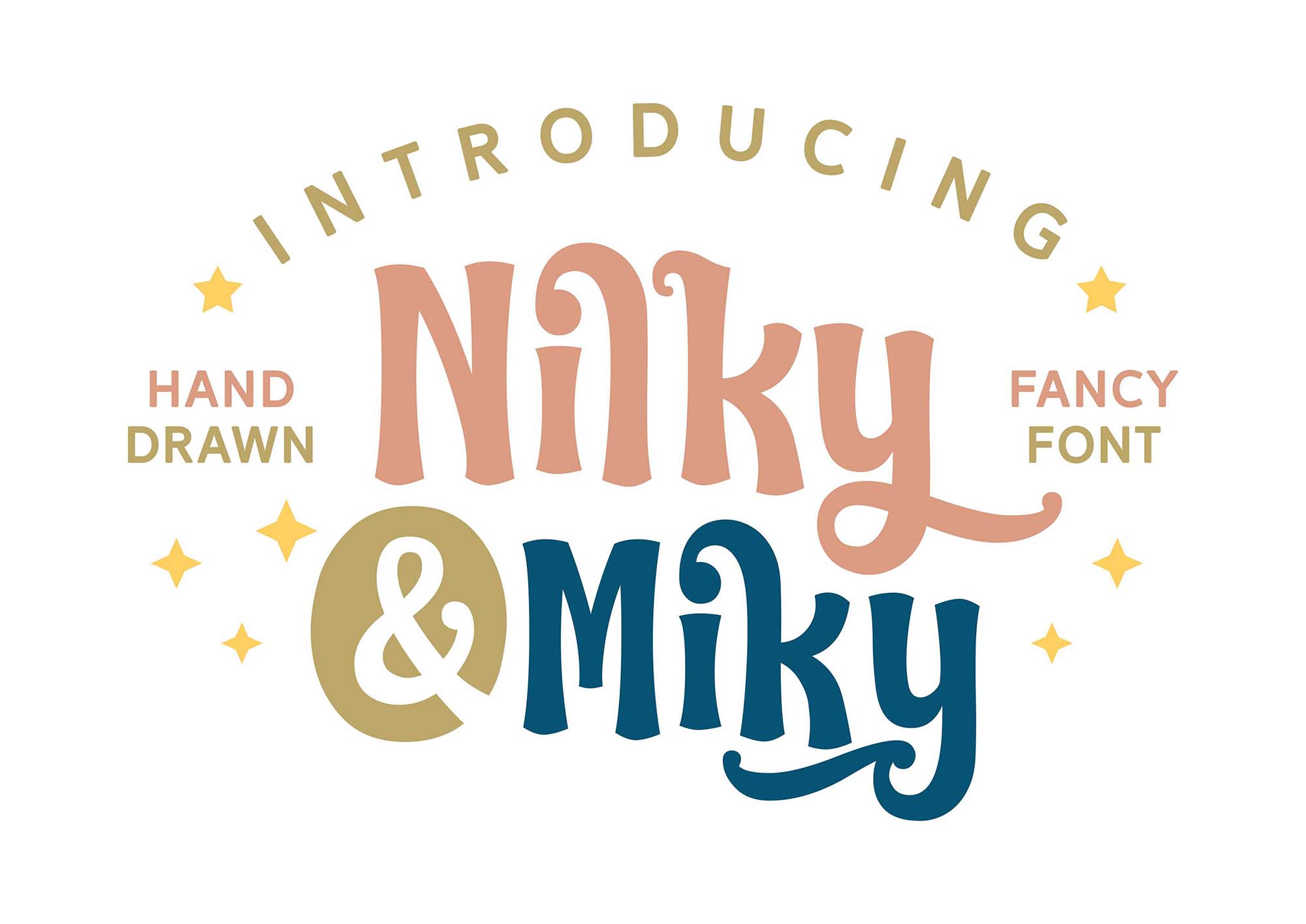 Nilky & Miky Hand-drawn Typeface Font