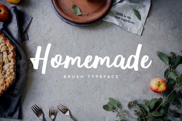 Homemade Brush Typeface Font
