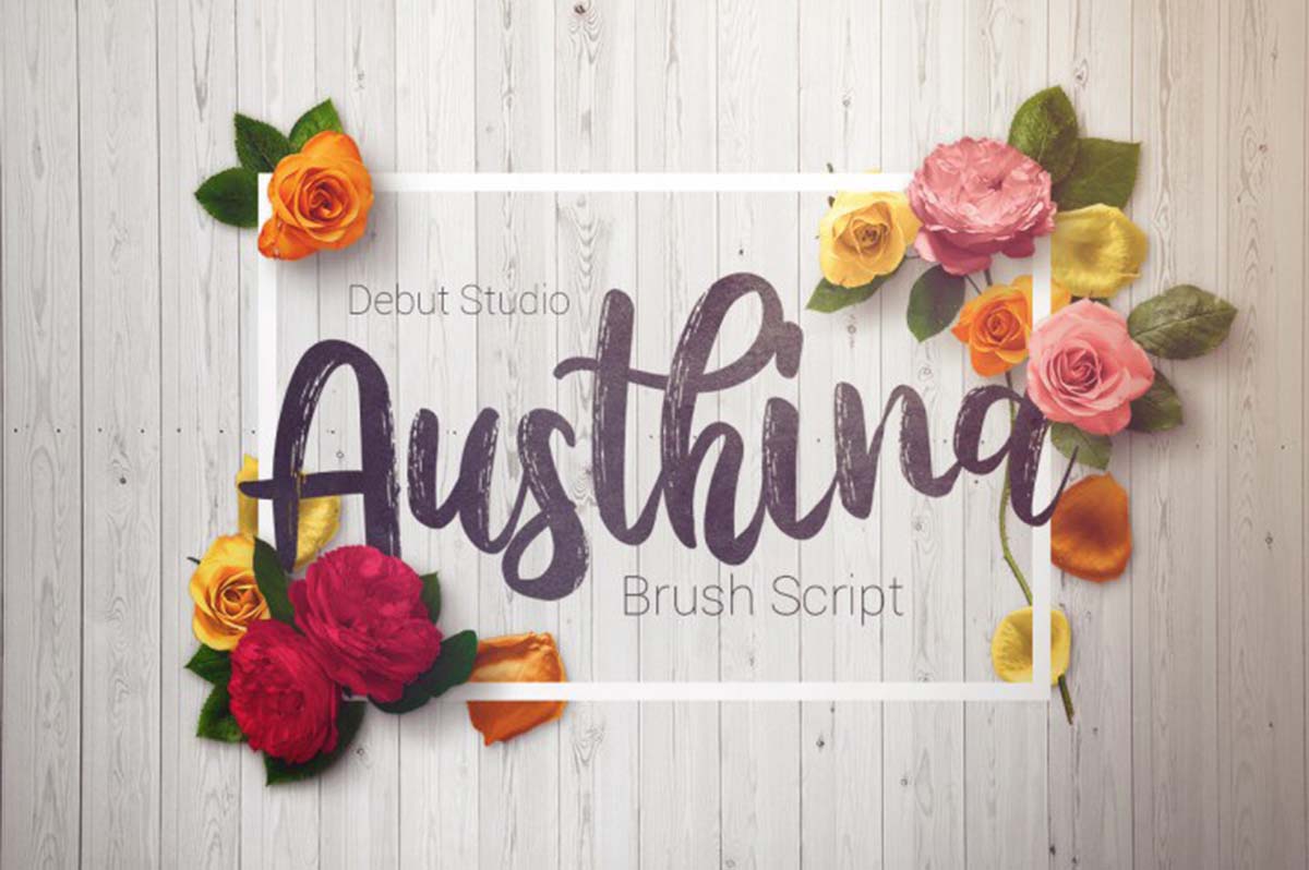 Austhina Brush Font