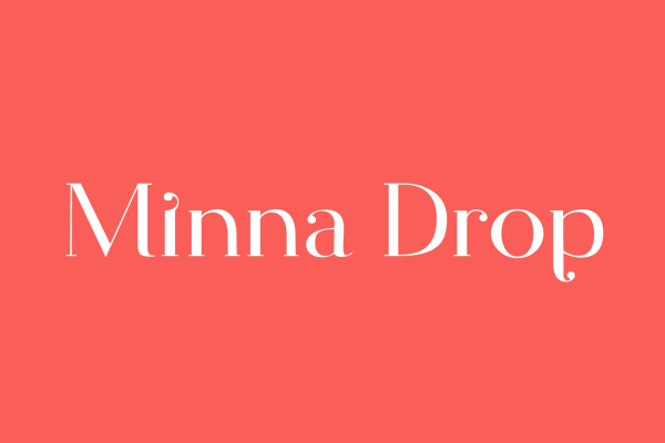 Minna Drop Typeface Font