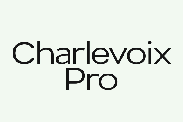 Charlevoix Pro Font