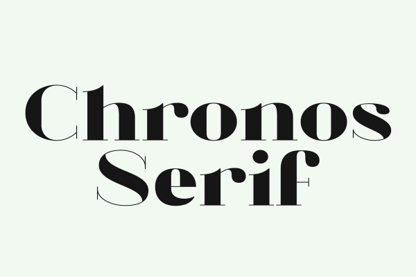 Chronos Serif Font