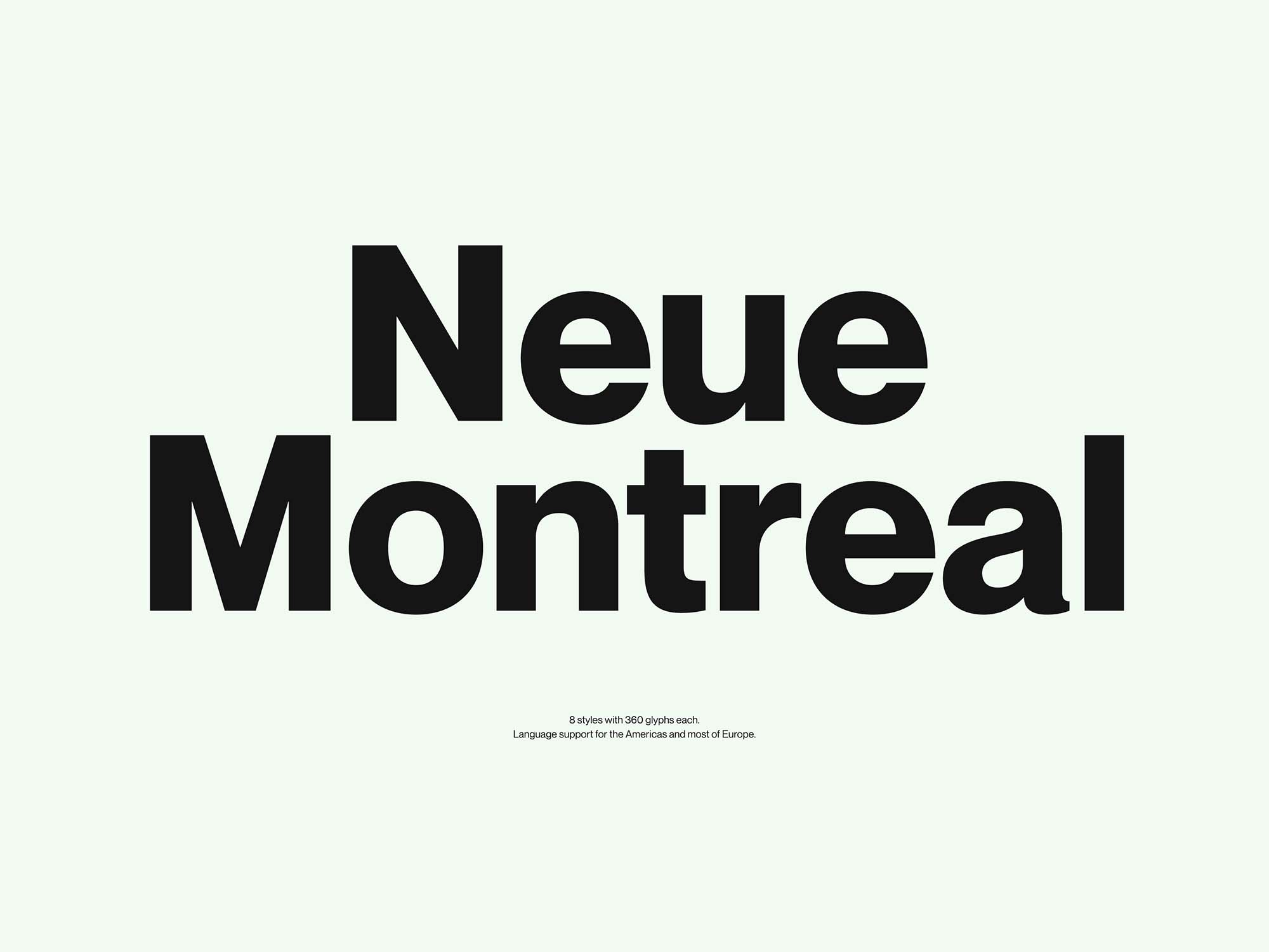 Neue Montreal Font Family