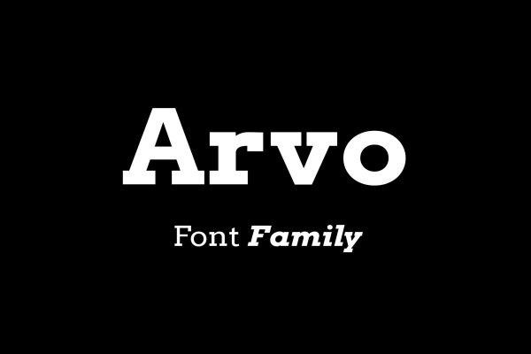 Arvo Family Font
