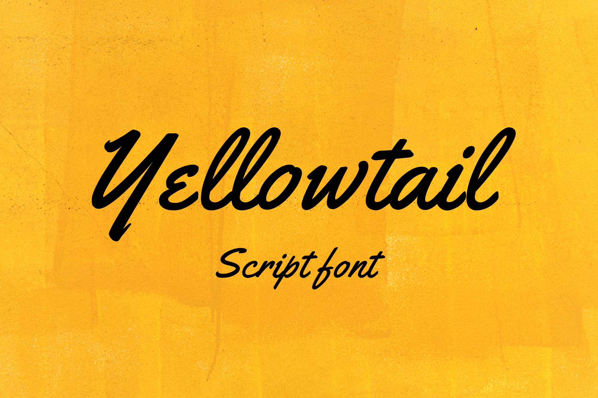 Yellowtail Script Font