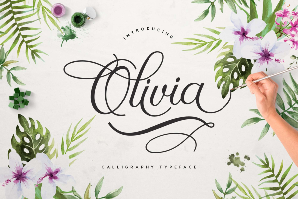 Olivia Script Italic Font