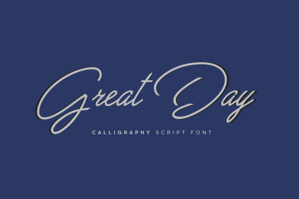 Calligraphy Great Day Script Font